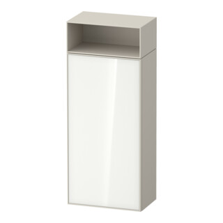 Duravit Armoire semi-haute Zencha 40x24x96,1 cm, 1 porte, à droite, verre taupe mat