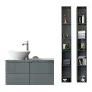 Duravit Aufsatzwaschbecken Bacino d 42cm, o. Hahnl. + Hahnloch, m ÜL, weiß