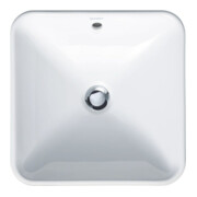 Duravit Aufsatzwaschbecken Bacino 42x42cm, o. HL u. HLB, m Überlauf, weiß