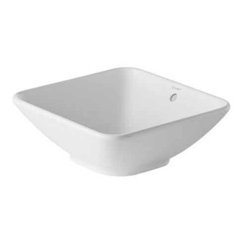 Duravit Aufsatzwaschbecken Bacino 42x42cm, o. HL u. HLB, m Überlauf, weiß