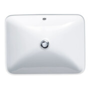 Duravit Aufsatzwaschbecken Bacino 55x42cm, o. HL u. HLB, m Überlauf, weiß