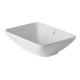 Duravit Aufsatzwaschbecken Bacino 55x42cm, o. HL u. HLB, m Überlauf, weiß-3