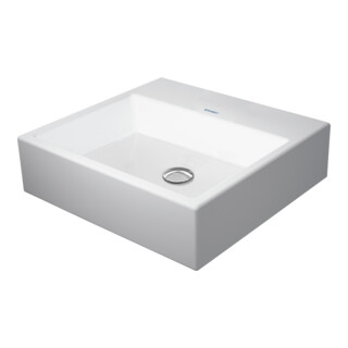 Duravit Aufsatzbecken geschliffen Vero Air 50x47cm, o. ÜL, m HLB, o. Hahnloch, weiß