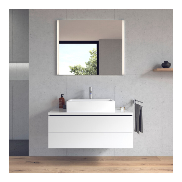 Duravit Aufsatzbecken geschliffen Vero Air 60x47cm, m ÜL, HLB, mit Hahnloch, weiß
