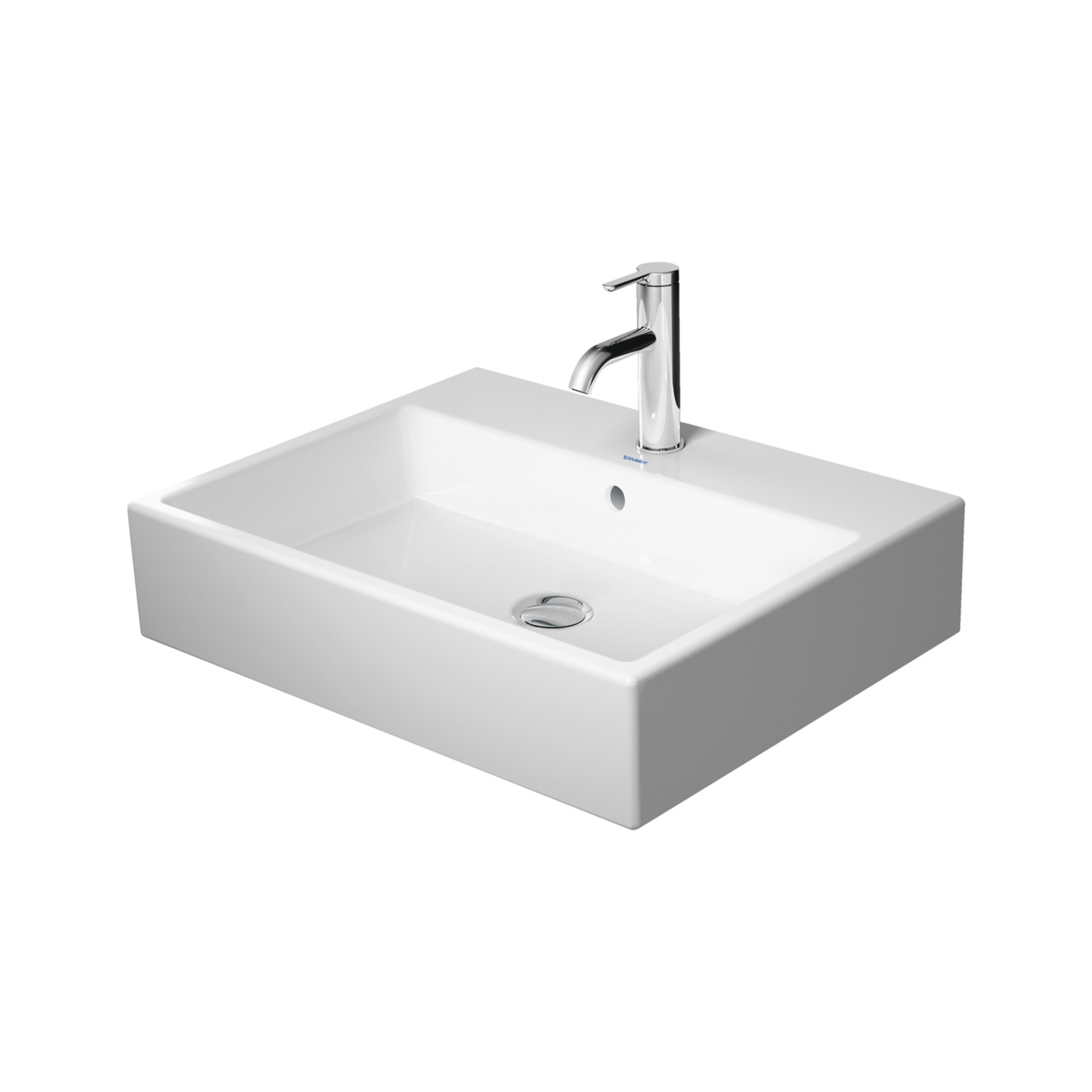 Duravit Aufsatzbecken geschliffen Vero Air 60x47cm, m ÜL, HLB, ohne Hahnloch, weiß