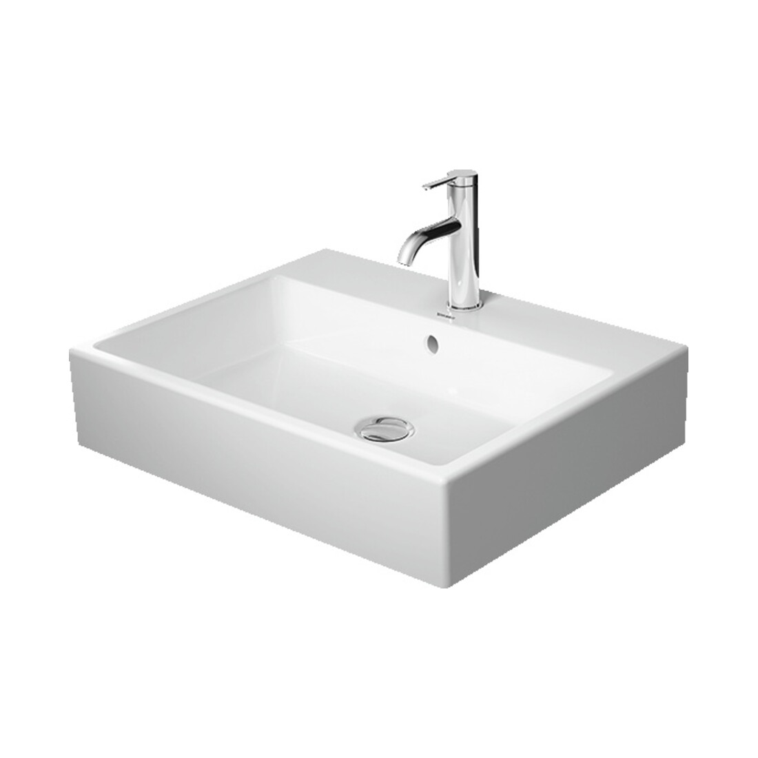 Duravit Aufsatzbecken geschliffen Vero Air 60x47cm, m ÜL, HLB, ohne Hahnloch, weiß