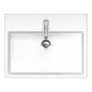Duravit Aufsatzbecken geschliffen Vero Air 60x47cm, o. ÜL, m HLB, m Hahnloch, weiß-5