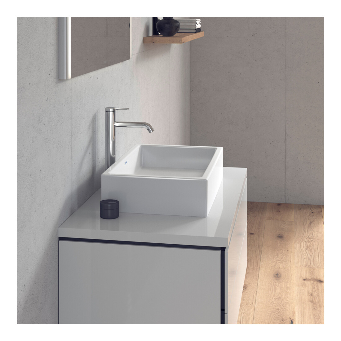 Duravit Aufsatzbecken geschliffen Vero Air o. HL, ÜL, Hahnlochbank, 60x38cm, weiß