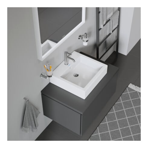 Duravit Aufsatzbecken Vero 50x47cm, geschli., m HL, ÜL, HLB, weiß