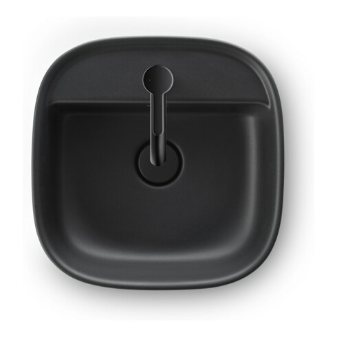 Duravit Aufsatzbecken Zencha 42x42cm, m L, HLB, o Ü, gs, anthr. ma