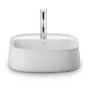 Duravit Aufsatzbecken Zencha 42x42cm, m L, HLB, o Ü, gs, w s-matt, WG