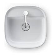 Duravit Aufsatzbecken Zencha 42x42cm, m L, HLB, o Ü, gs, we s-matt-5