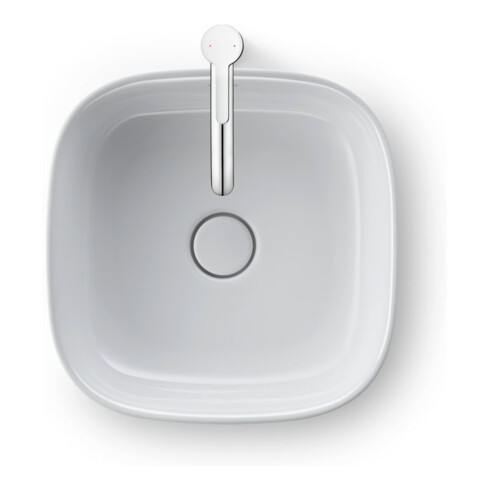 Duravit Aufsatzbecken Zencha 42x42cm, o. HL, ÜL, HLB, geschli., weiß
