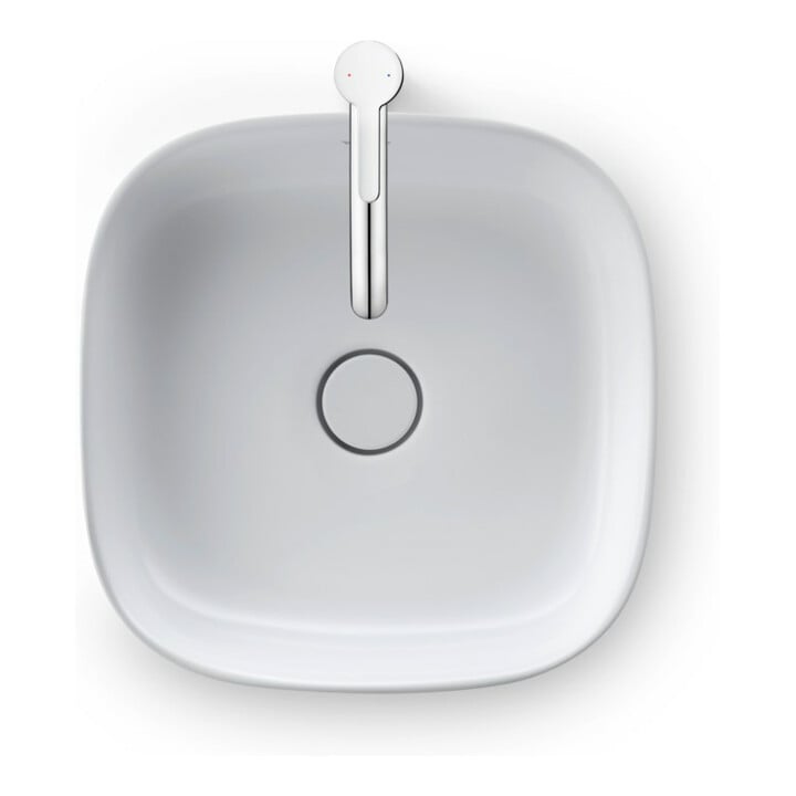 Duravit Aufsatzbecken Zencha 42x42cm, o L, Ü, HLB, gs, we s-matt