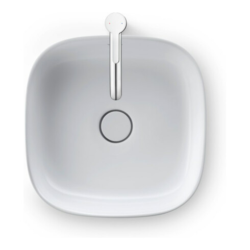 Duravit Aufsatzbecken Zencha 42x42cm, o L, Ü, HLB, gs, we s-matt, WG