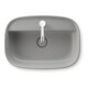 Duravit Aufsatzbecken Zencha 55x39cm, m L, HLB, o Ü, gs, g s-matt, WG-1