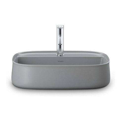 Duravit Aufsatzbecken Zencha 55x39cm, m L, HLB, o Ü, gs, g s-matt, WG