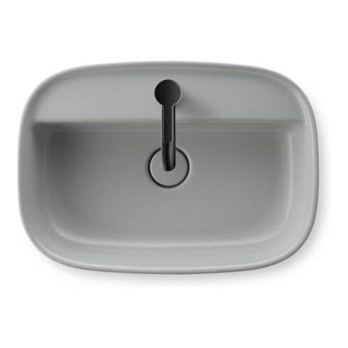 Duravit Aufsatzbecken Zencha 55x39cm, m L, HLB, o Ü, gs, g s-matt, WG