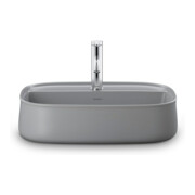 Duravit Aufsatzbecken Zencha 55x39cm, m L, HLB, o Ü, gs, gr s-matt-2