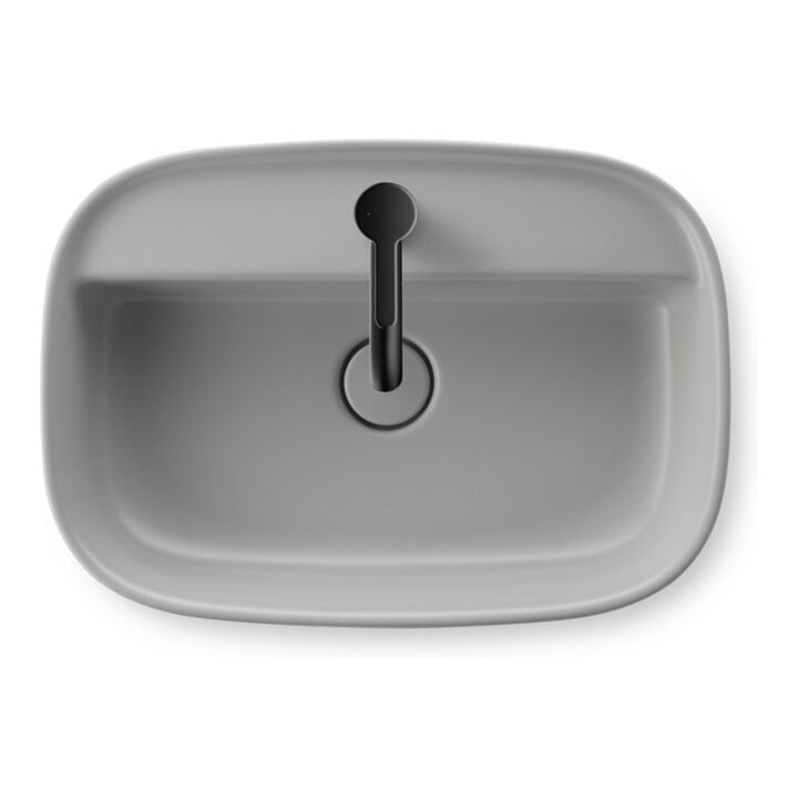 Duravit Aufsatzbecken Zencha 55x39cm, m L, HLB, o Ü, gs, gr s-matt
