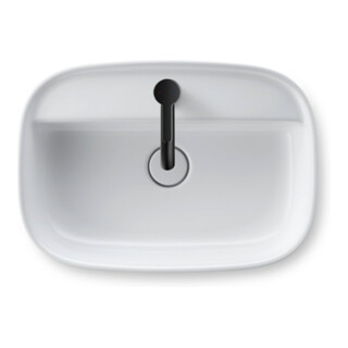 Duravit Aufsatzbecken Zencha 55x39cm, m L, HLB, o Ü, gs, we s-matt