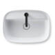 Duravit Aufsatzbecken Zencha 55x39cm, m L, HLB, o Ü, gs, we s-matt-1