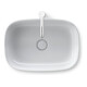 Duravit Aufsatzbecken Zencha 55x39cm, o. HL, ÜL, HLB, geschli., weiß-2