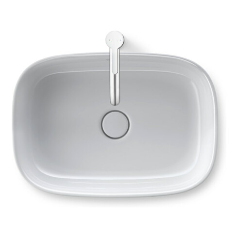 Duravit Aufsatzbecken Zencha 55x39cm, o. HL, ÜL, HLB, geschli., weiß
