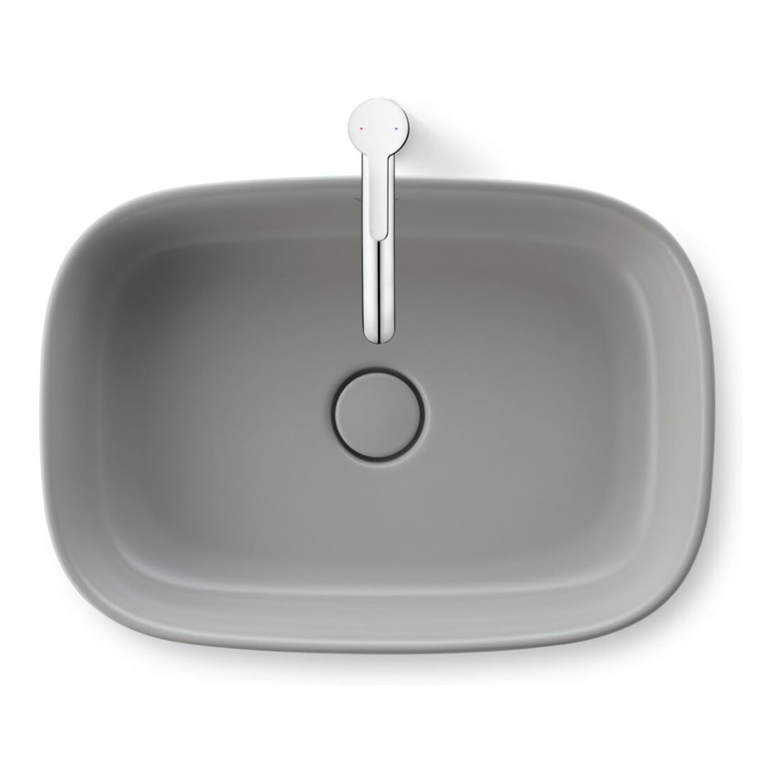 Duravit Aufsatzbecken Zencha 55x39cm, o L, Ü, HLB, gs, gr s-matt