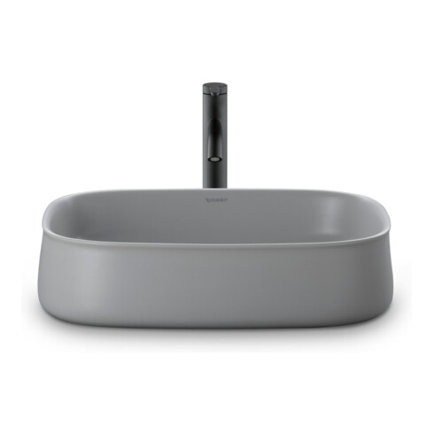 Duravit Aufsatzbecken Zencha 55x39cm, o L, Ü, HLB, gs, gr s-matt, WG