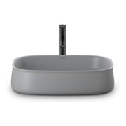 Duravit Aufsatzbecken Zencha 55x39cm, o L, Ü, HLB, gs, gr s-matt, WG