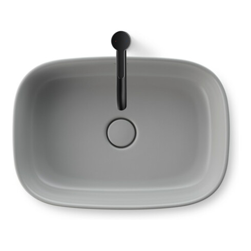 Duravit Aufsatzbecken Zencha 55x39cm, o L, Ü, HLB, gs, gr s-matt, WG