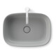 Duravit Aufsatzbecken Zencha 55x39cm, o L, Ü, HLB, gs, gr s-matt, WG-5