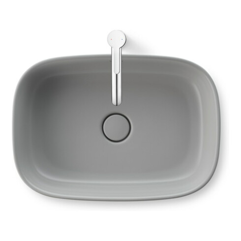 Duravit Aufsatzbecken Zencha 55x39cm, o L, Ü, HLB, gs, gr s-matt, WG