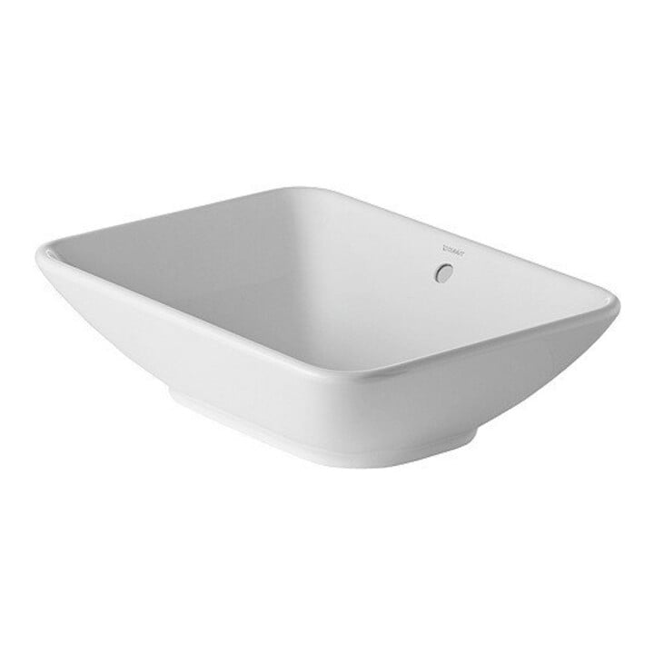 Duravit Aufsatzwaschbecken Bacino 55x42cm, o. HL u. HLB, m Überlauf, weiß