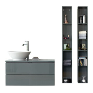 Duravit Aufsatzwaschbecken Bacino d 42cm, o. Hahnl. + Hahnloch, m ÜL, weiß