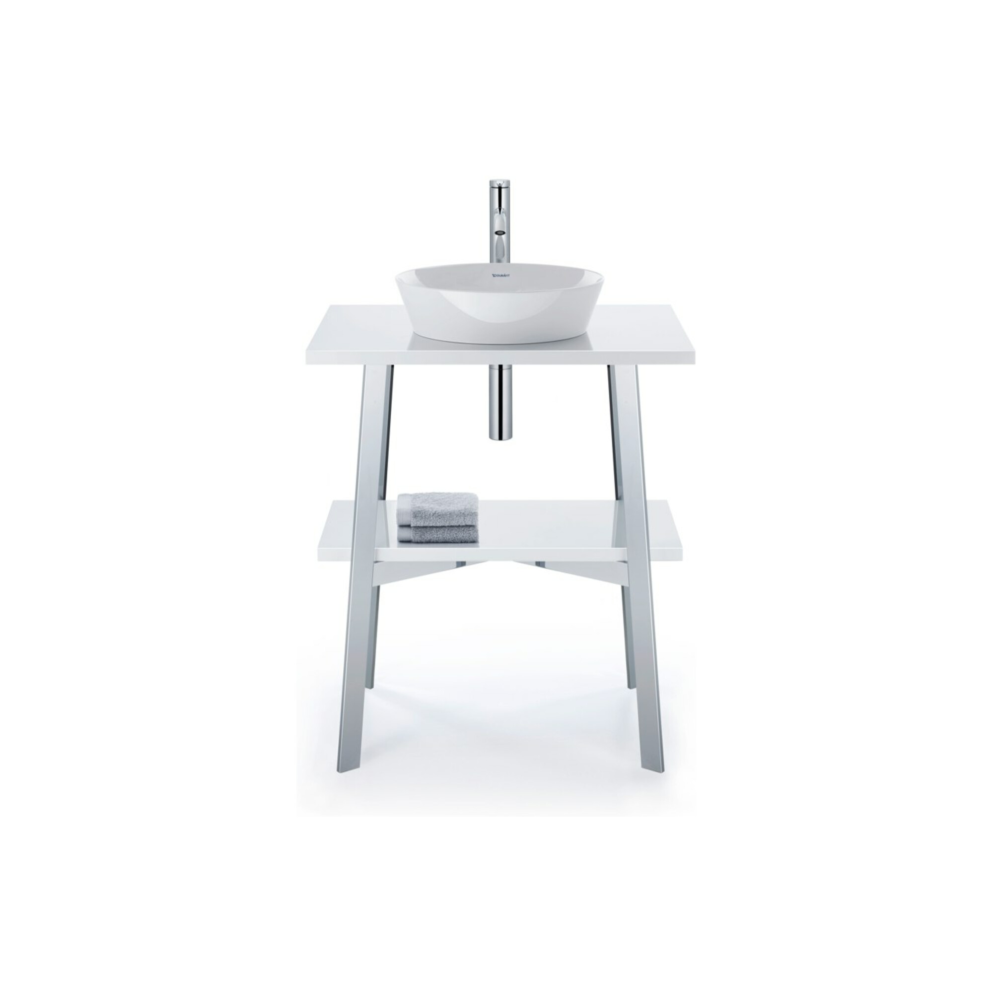 Duravit Aufsatzwaschbecken Cape Cod 40x36cm, o. HL, ÜL, HLB, we WonderGliss