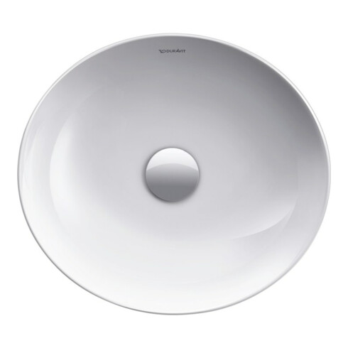 Duravit Aufsatzwaschbecken Cape Cod 40x36cm, o. HL, ÜL, HLB, we WonderGliss