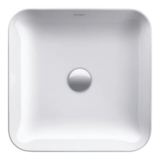 Duravit Aufsatzwaschbecken Cape Cod 43x43cm, o. HL, ÜL, Hahnlochbank, Weiß