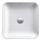 Duravit Aufsatzwaschbecken Cape Cod 43x43cm, o. HL, ÜL, Hahnlochbank, Weiß-1
