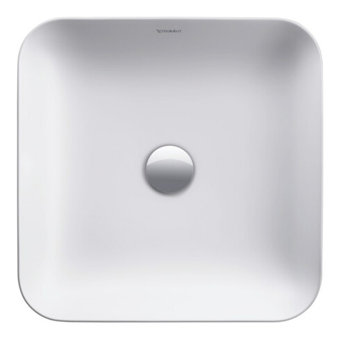 Duravit Aufsatzwaschbecken Cape Cod 43x43cm, o. HL, ÜL, HLB, we s-matt WG