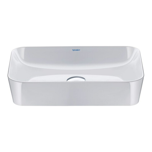 Duravit Aufsatzwaschbecken Cape Cod 55x40cm, o. HL, ÜL, Hahnlochbank, Weiß