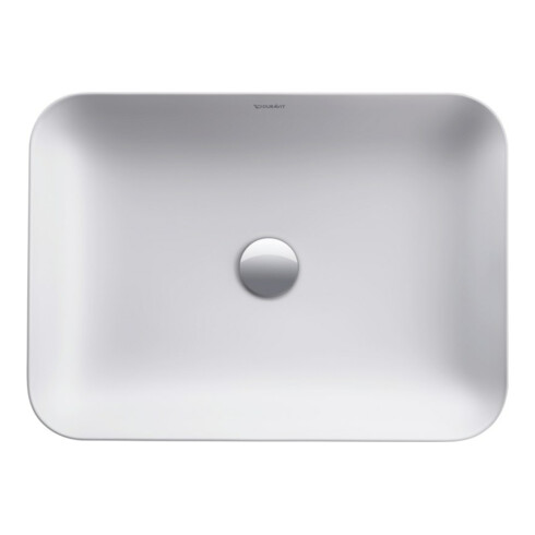 Duravit Aufsatzwaschbecken Cape Cod 55x40cm, o. HL, ÜL, HLB, Weiß Seidenmatt