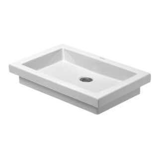 Duravit Aufsatzwaschtisch 2nd floor 58x41,5cm, geschli., o. HL, ÜL, HLB, we