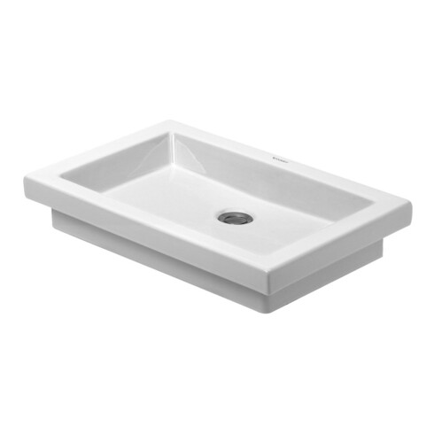 Duravit Aufsatzwaschtisch 2nd floor 58x41,5cm, gs, o. HL, ÜL, HLB, we WG