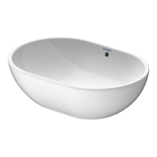 Duravit Aufsatzwaschtisch 49,5x35cm, o. HL, m ÜL, o. HLB, weiß