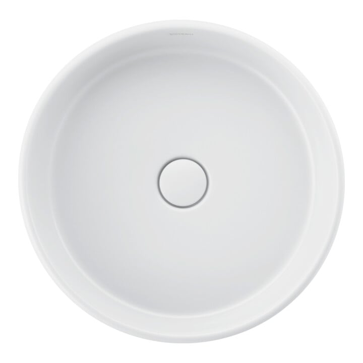 Duravit Aufsatzwaschtisch Balcoon 45x45cm, o. Hahnl., ÜL, weiß Seidenmatt