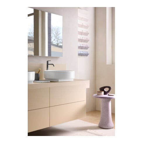 Duravit Aufsatzwaschtisch Balcoon 45x45cm, o. Hahnl., ÜL, weiß Seidenmatt
