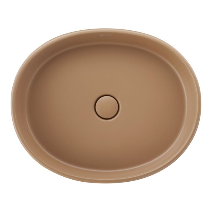 Duravit Aufsatzwaschtisch Balcoon 55x45cm, o. Hahnl., ÜL, Clay terra matt