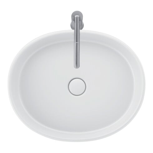 Duravit Aufsatzwaschtisch Balcoon 55x45cm, o. Hahnl., ÜL, weiß Seidenmatt